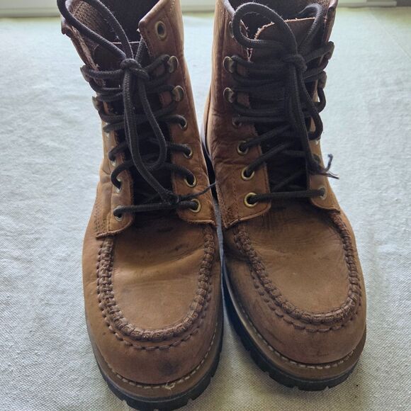 Vintage Skechers Logger Boots Mens Size 11 Leather Cascades Oil Resist Work Y2K - Picture 7 of 12